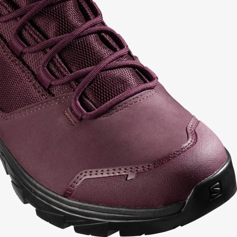 Burgundy Salomon Outward GTX Women's Hiking Boots | PH 83065V